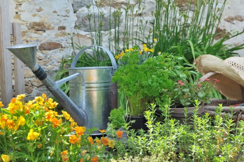A well-maintained garden after professional clearance